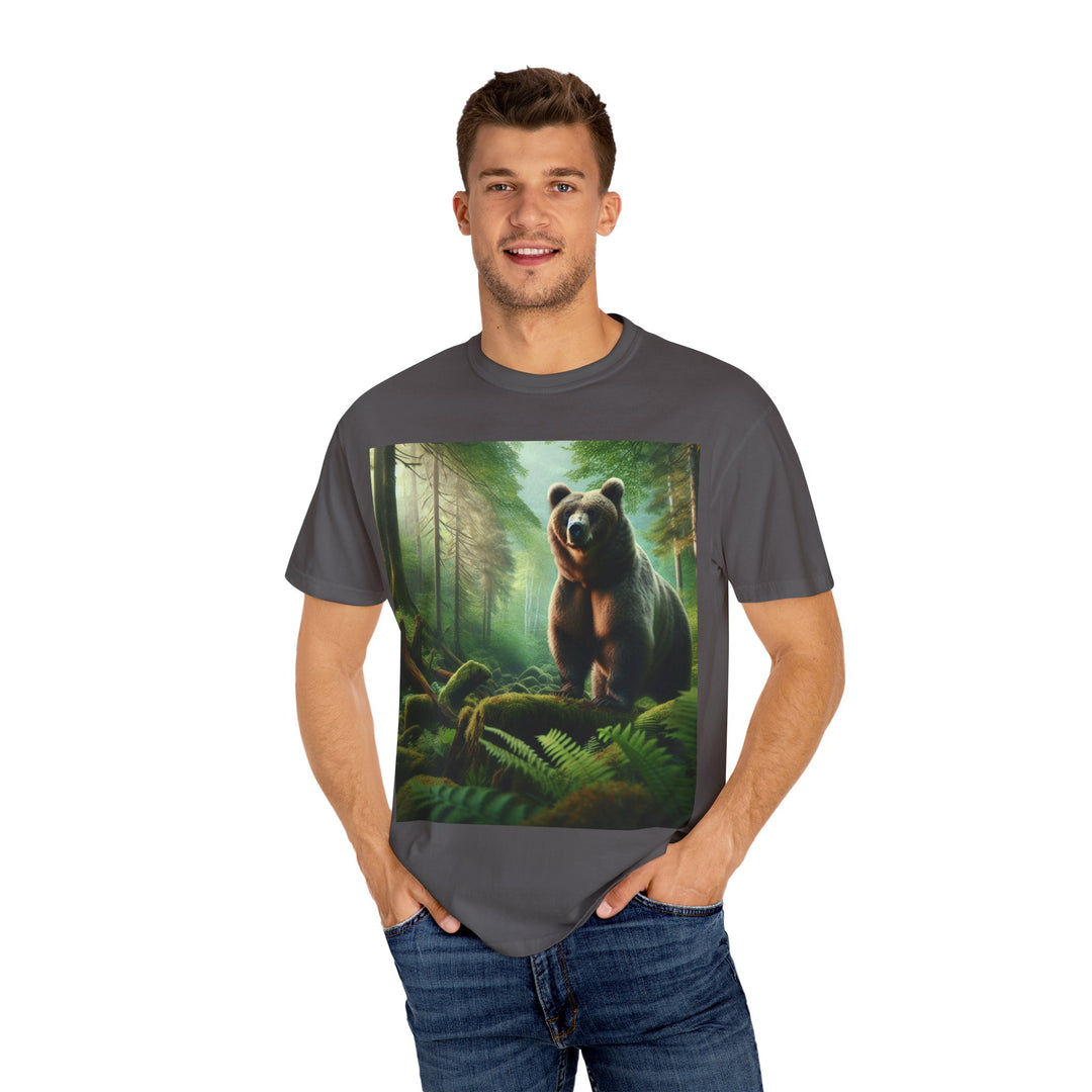 Nature-Inspired Unisex Bear Graphic Tee - Ideal for Outdoor Enthusiasts