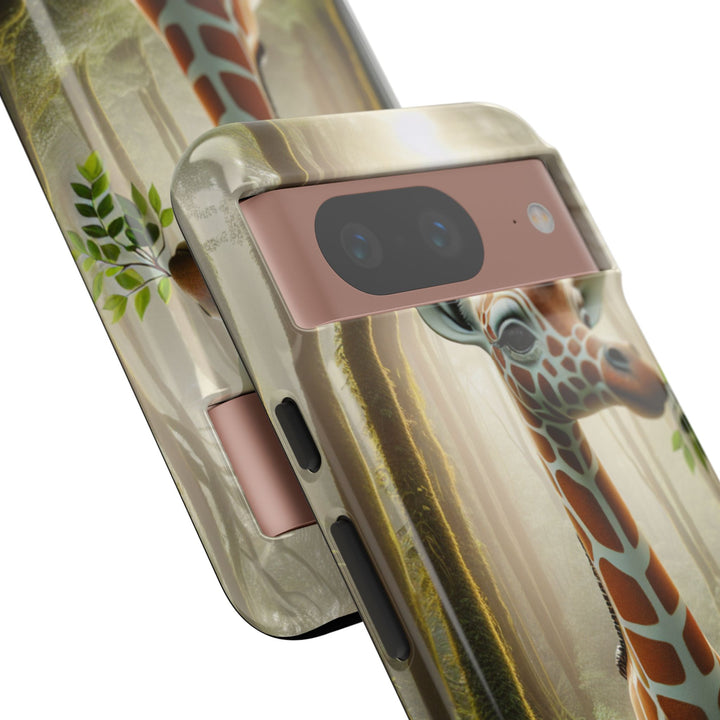 Giraffe Tough Phone Case - Cute Animal Design for Nature Lovers