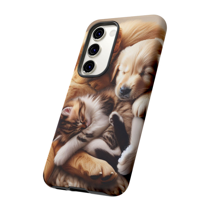 Cute Pets Phone Case - Adorable Dog and Cat Design for Animal Lovers