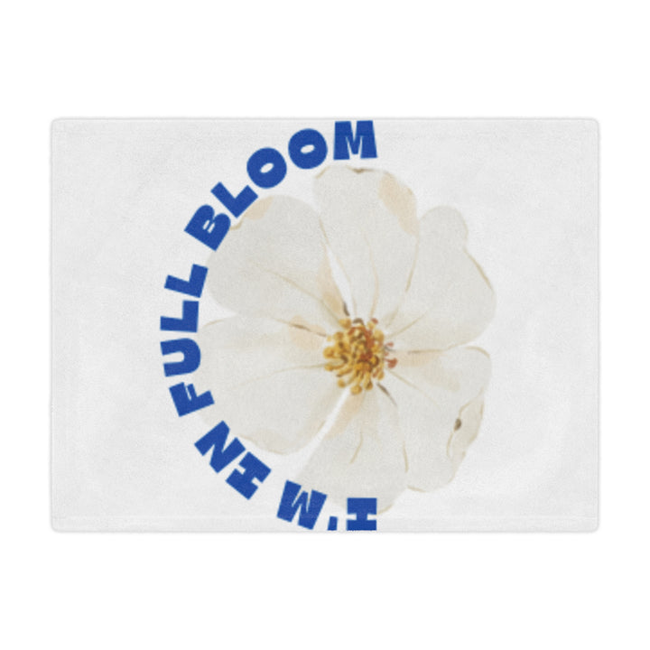I'm In Full Bloom Minky Blanket - Cozy Floral Throw for Home, Gifts & Celebrations