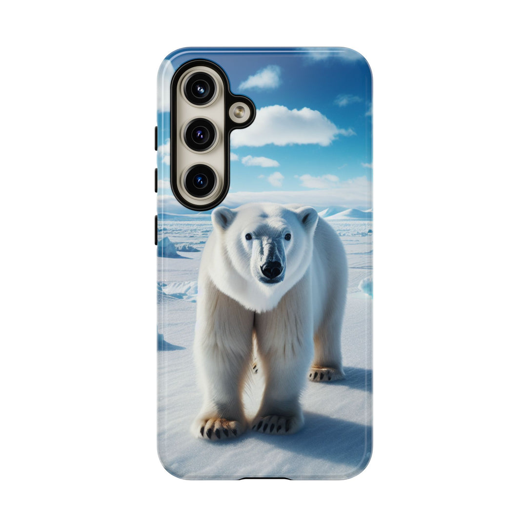 Polar Bear Tough Phone Case - Durable Protector with Arctic Design