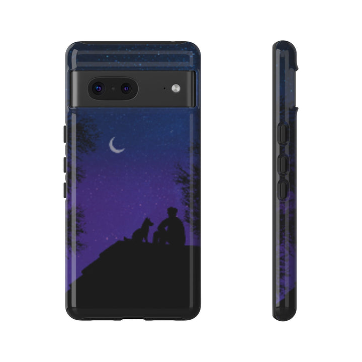 Starry Night Phone Case for Dog Lovers