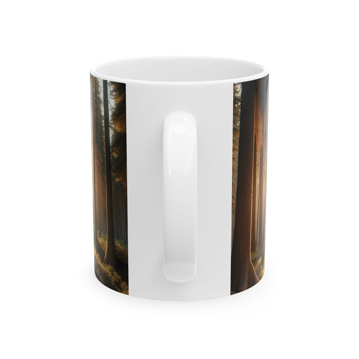 Nature-Inspired Bear Ceramic Mug - Perfect for Outdoor Lovers, Coffee Enthusiasts, Gifts, Campsite Vibes, Forest Decor