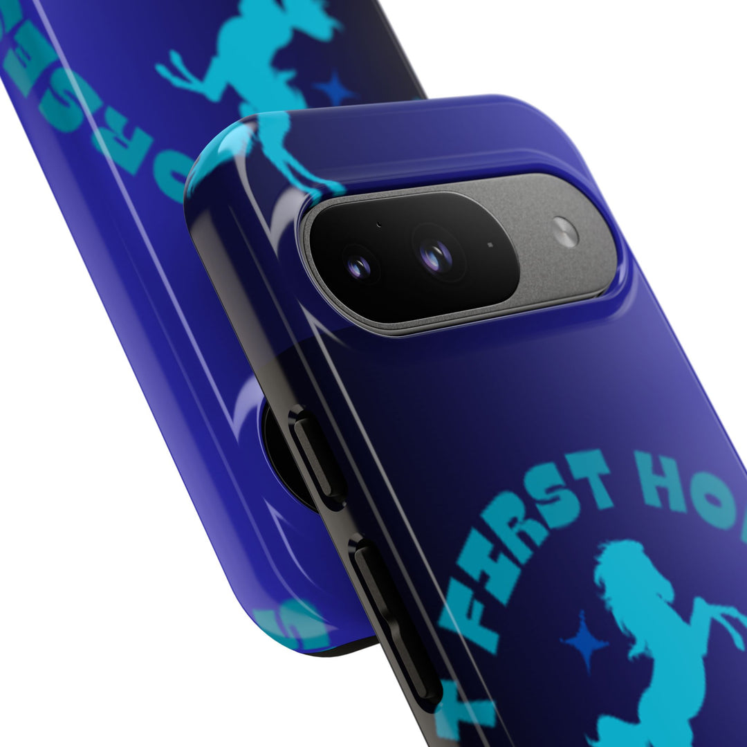 But First Horses Phone Case – Durable Tough Case for Horse Lovers