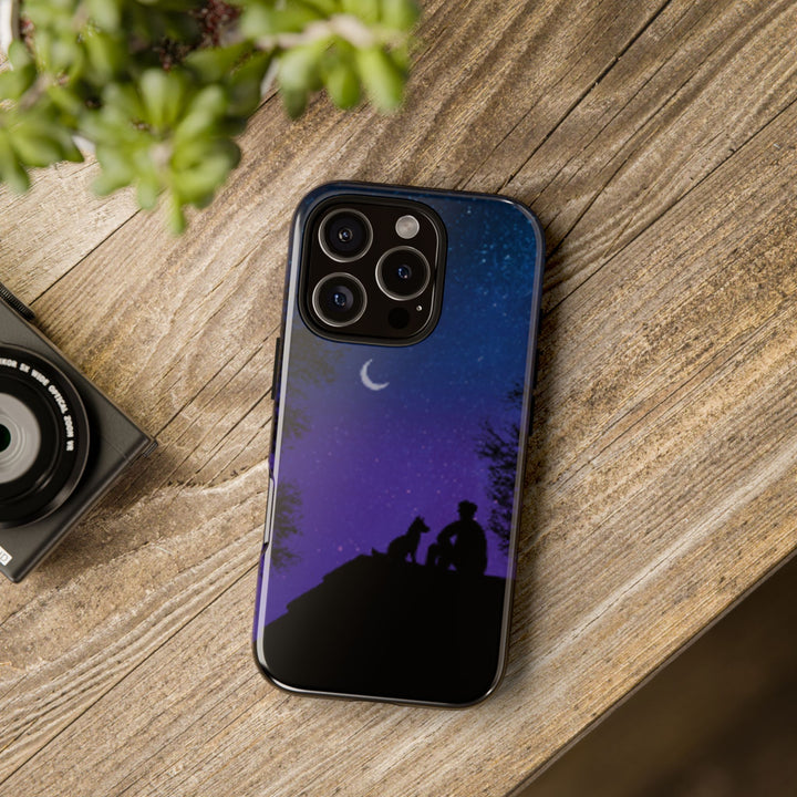 Starry Night Phone Case for Dog Lovers