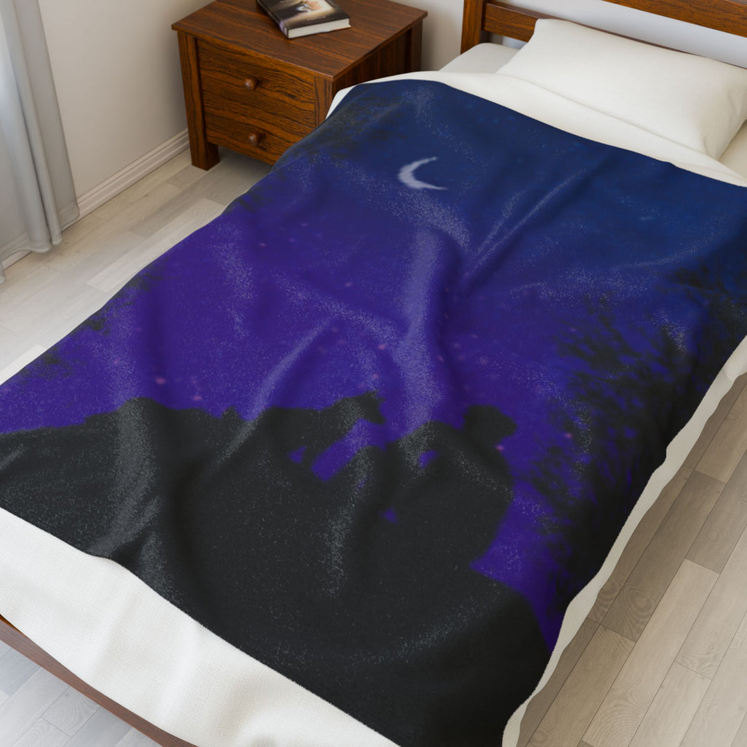 Starry Night Blanket - Velveteen Plush