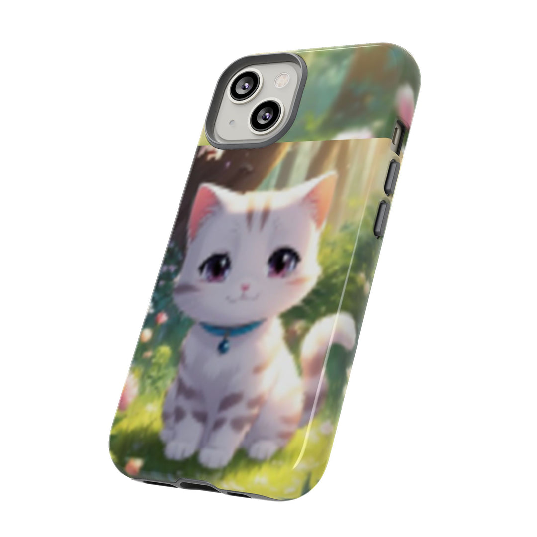 Cute Ai Cat Phone Case - Tough Protection with Floral Design for Cat Lovers