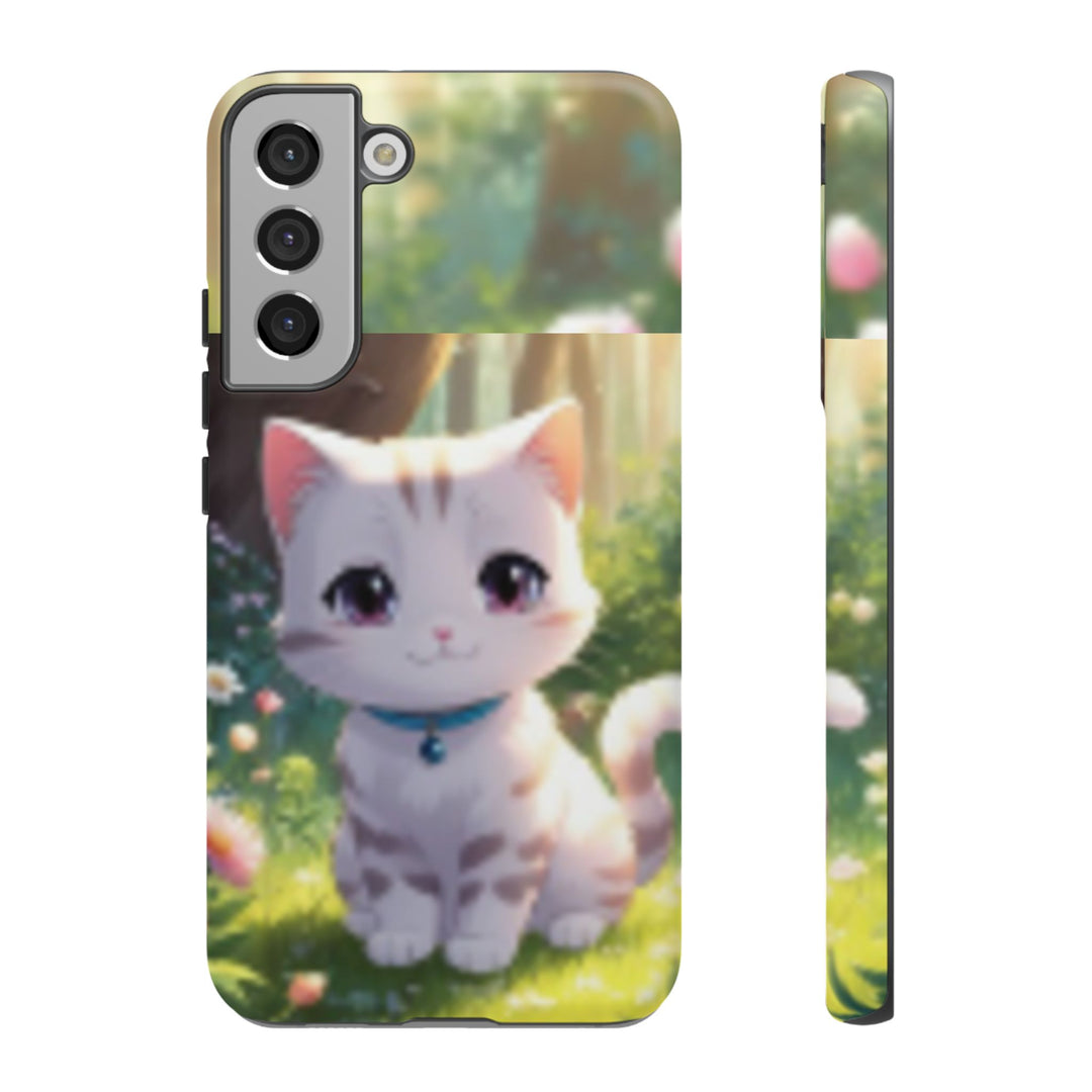 Cute Ai Cat Phone Case - Tough Protection with Floral Design for Cat Lovers