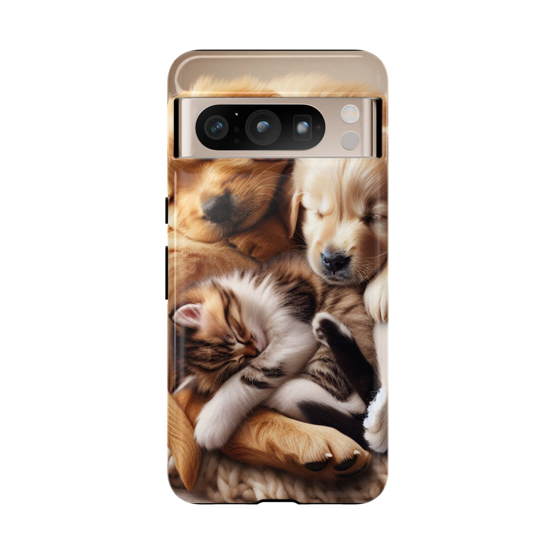 Cute Pets Phone Case - Adorable Dog and Cat Design for Animal Lovers