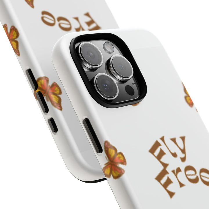 Stylish Phone Case | 'Fly Free' Butterfly Design | Unique Tough Cases