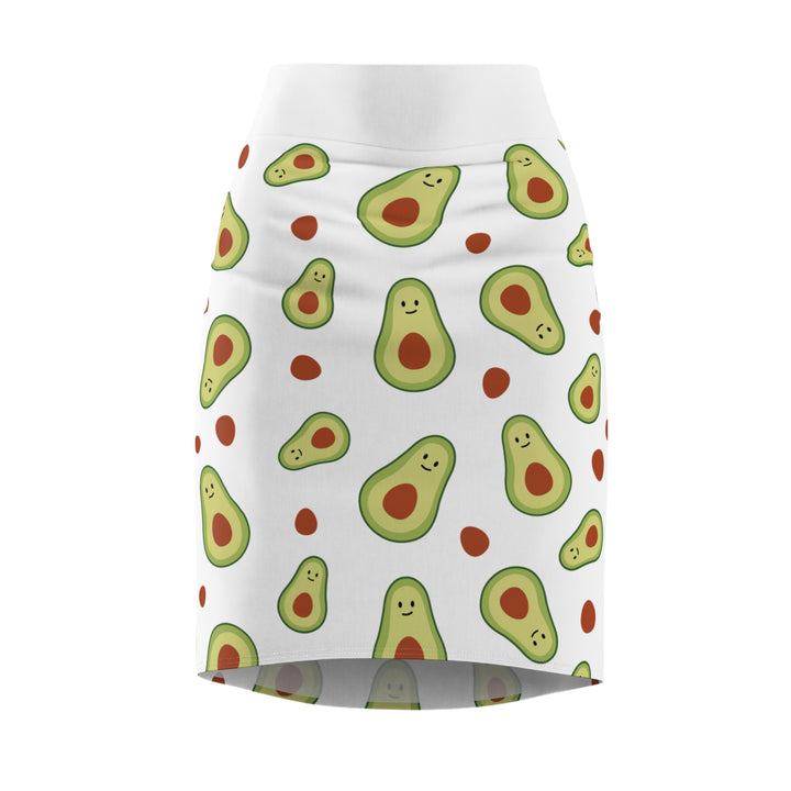 Cute Avocado Pattern Women's Pencil Skirt - Fun, Fashionable, Perfect for Summer!