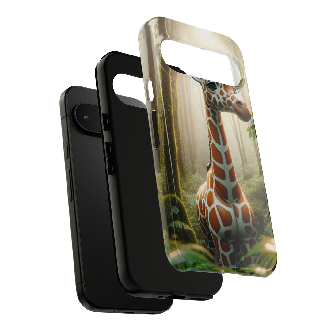 Giraffe Tough Phone Case - Cute Animal Design for Nature Lovers