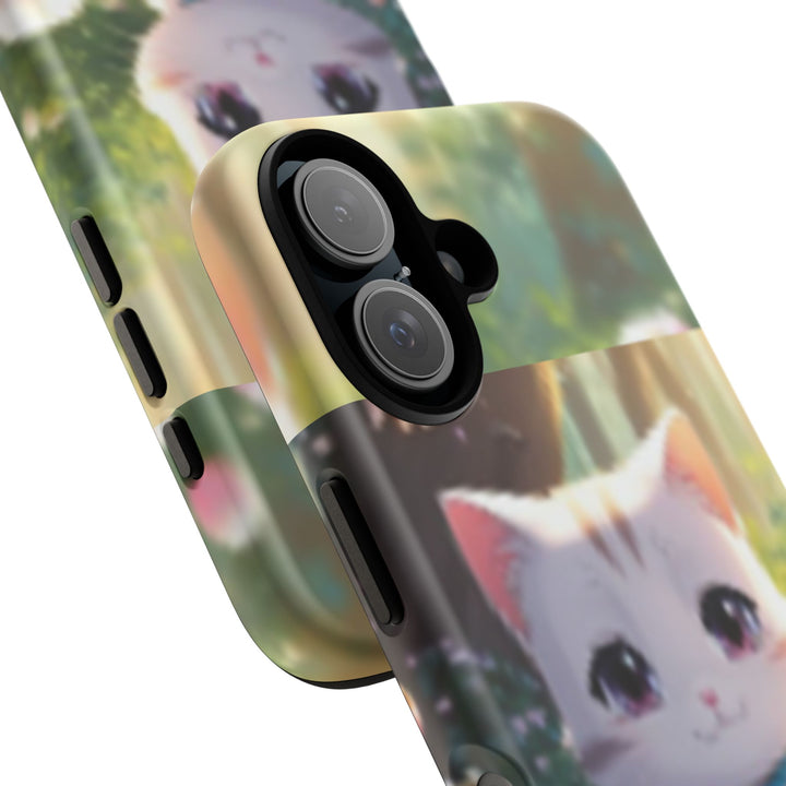 Cute Ai Cat Phone Case - Tough Protection with Floral Design for Cat Lovers