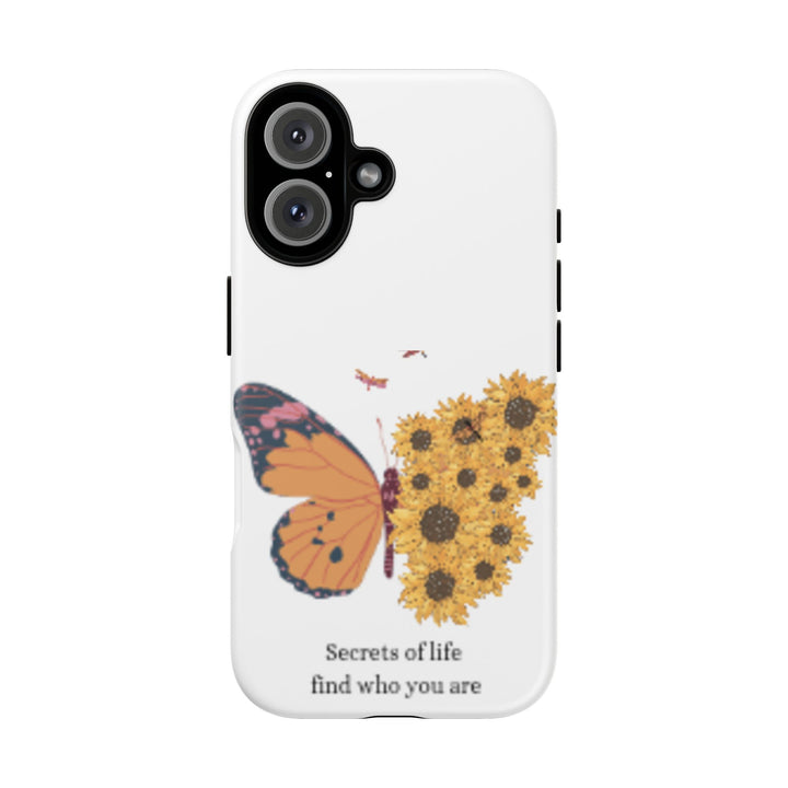 Butterfly & Sunflower Phone Case - "Secrets of Life" Design
