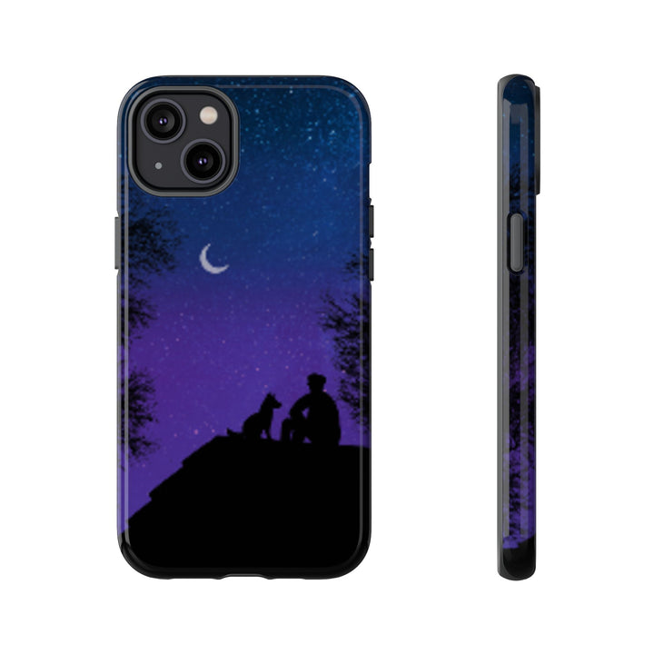 Starry Night Phone Case for Dog Lovers