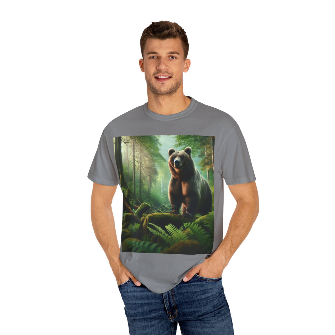 Nature-Inspired Unisex Bear Graphic Tee - Ideal for Outdoor Enthusiasts