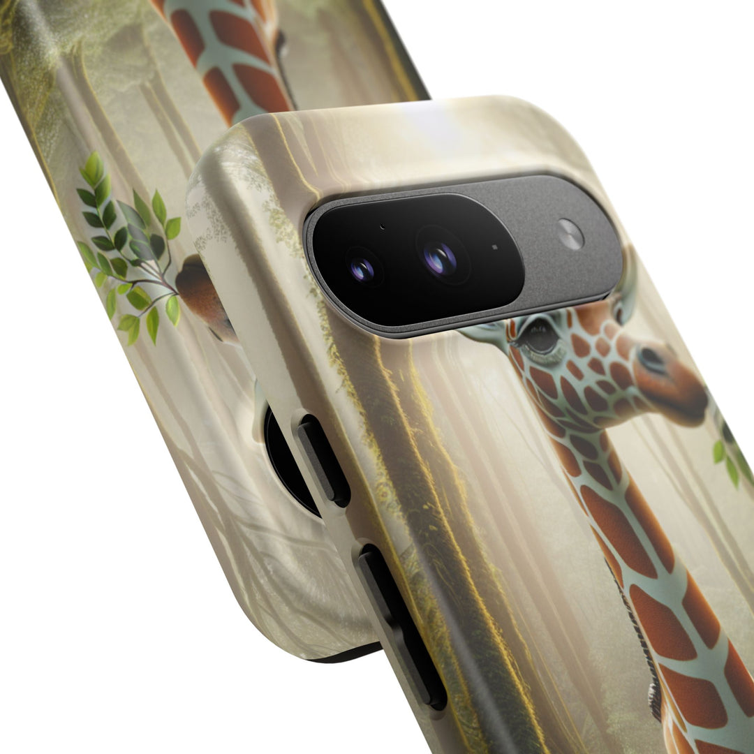Giraffe Tough Phone Case - Cute Animal Design for Nature Lovers