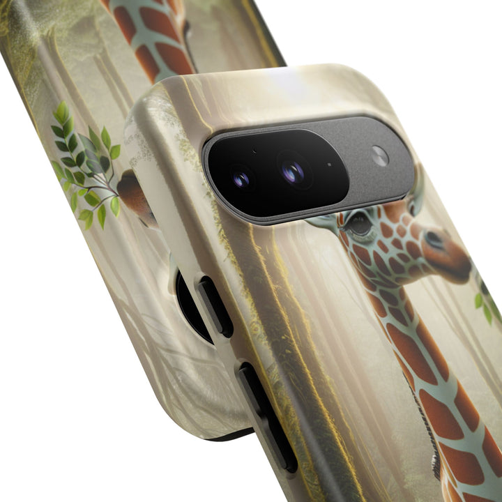 Giraffe Tough Phone Case - Cute Animal Design for Nature Lovers