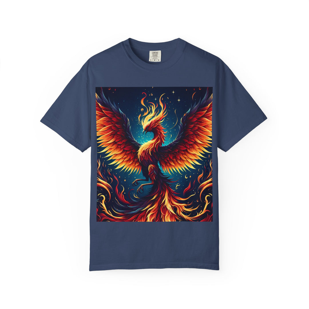 Phoenix Fire Unisex T-Shirt - Artistic Flame Design, Graphic Tee, Trendy Apparel, Gift for Art Lovers, Summer Fashion