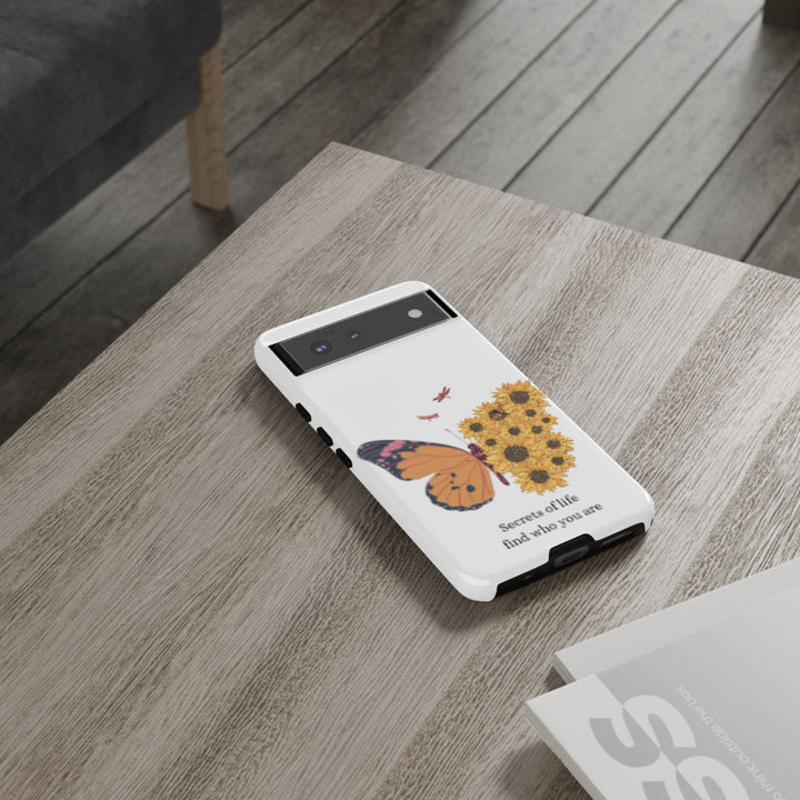 Butterfly & Sunflower Phone Case - "Secrets of Life" Design
