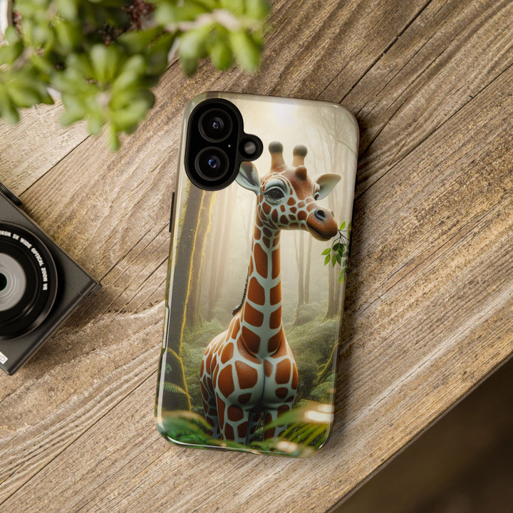 Giraffe Tough Phone Case - Cute Animal Design for Nature Lovers