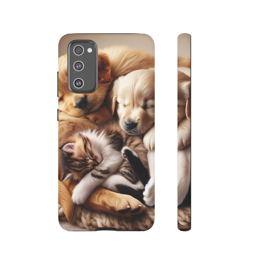 Cute Pets Phone Case - Adorable Dog and Cat Design for Animal Lovers