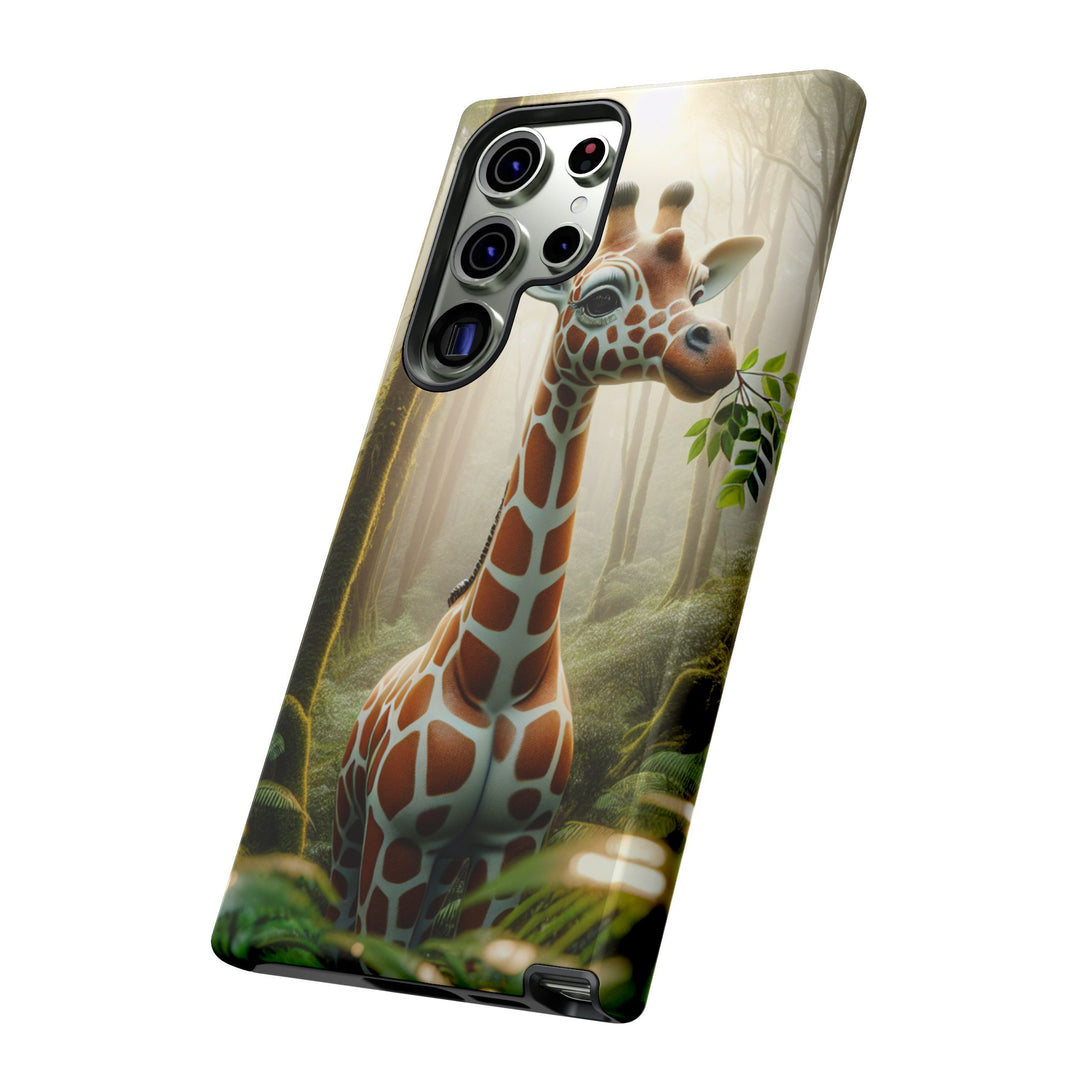 Giraffe Tough Phone Case - Cute Animal Design for Nature Lovers
