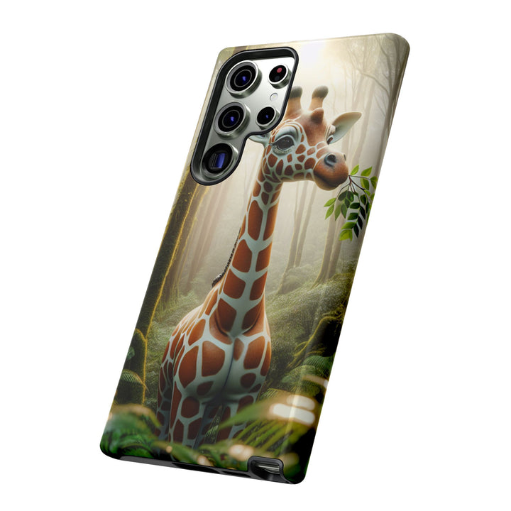 Giraffe Tough Phone Case - Cute Animal Design for Nature Lovers
