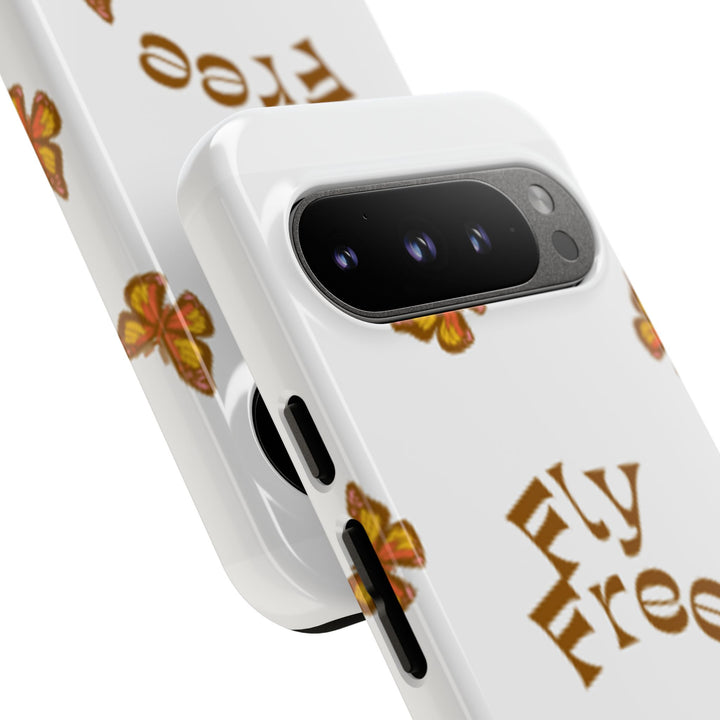Stylish Phone Case | 'Fly Free' Butterfly Design | Unique Tough Cases