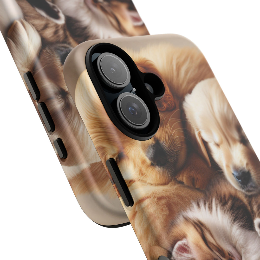 Cute Pets Phone Case - Adorable Dog and Cat Design for Animal Lovers