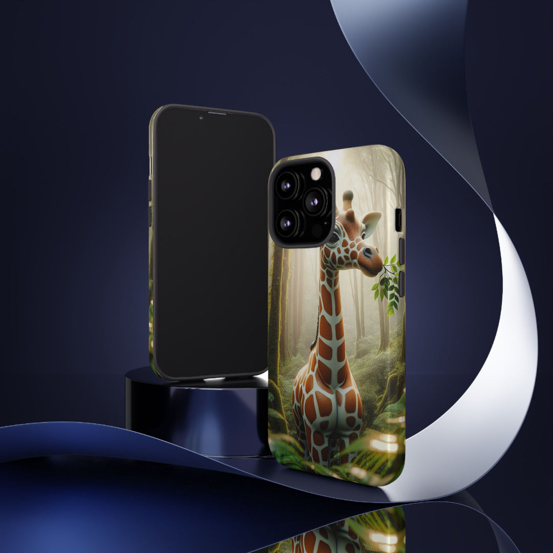 Giraffe Tough Phone Case - Cute Animal Design for Nature Lovers