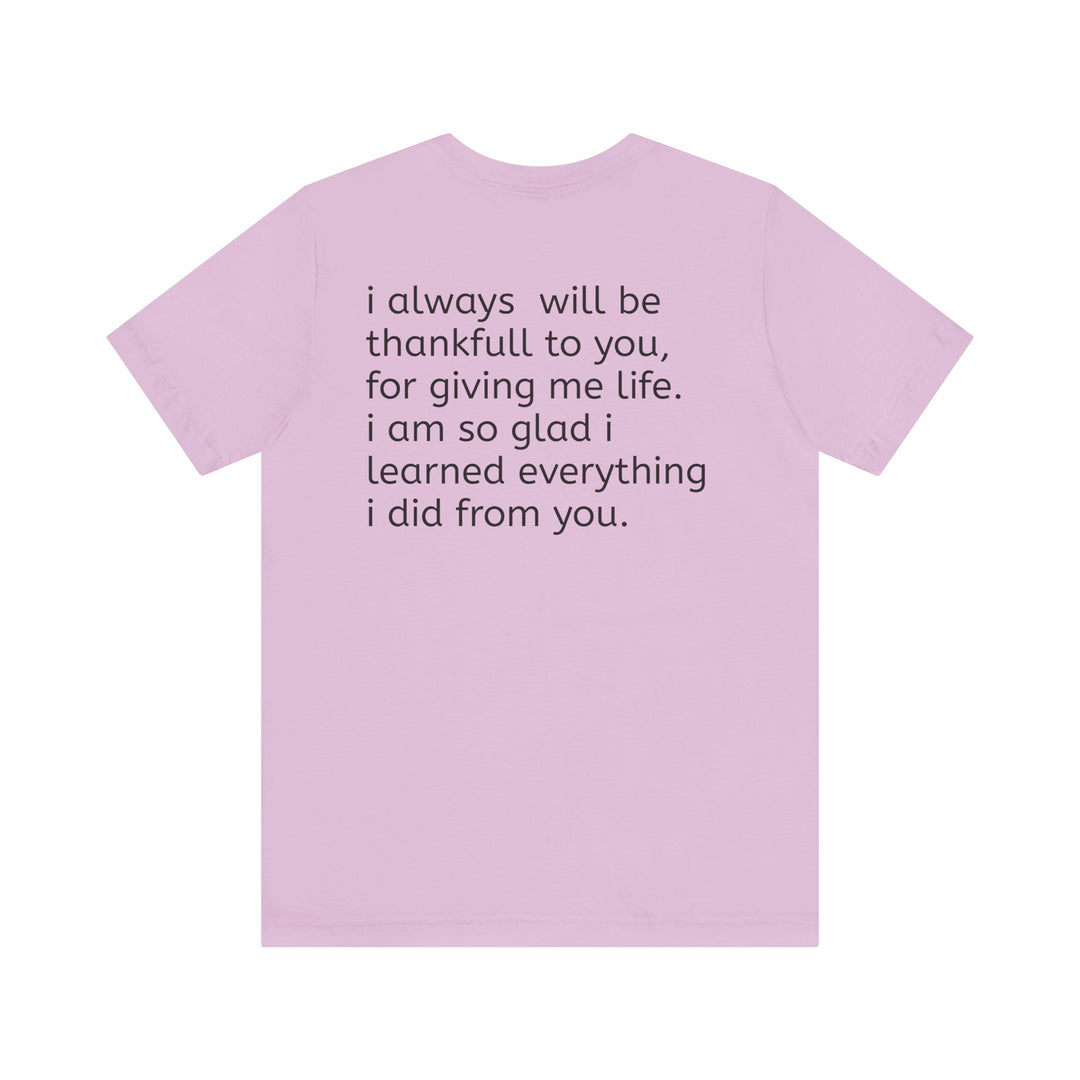 Love You Mom Short Sleeve Tee - Thankful Gift for Mother's Day