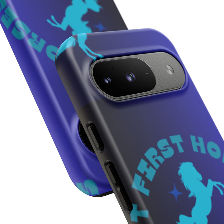 But First Horses Phone Case – Durable Tough Case for Horse Lovers