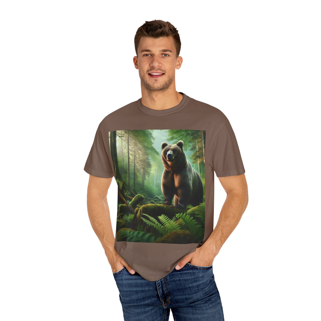 Nature-Inspired Unisex Bear Graphic Tee - Ideal for Outdoor Enthusiasts