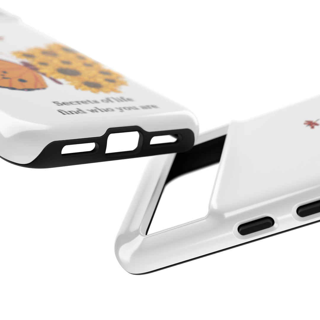 Butterfly & Sunflower Phone Case - "Secrets of Life" Design