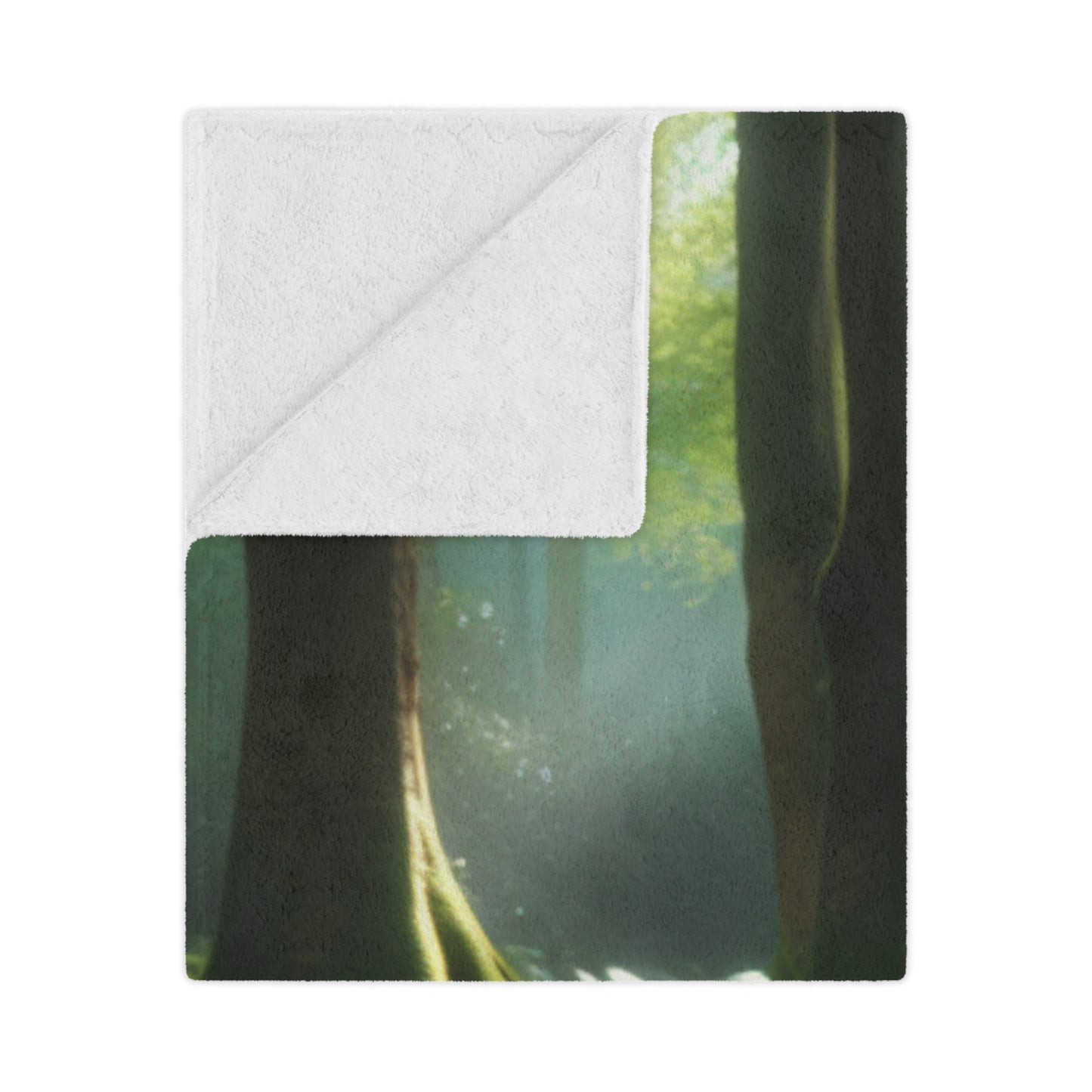 Forest Fox Minky Blanket - Comforting Wildlife Fleece Throw for Cozy Evenings