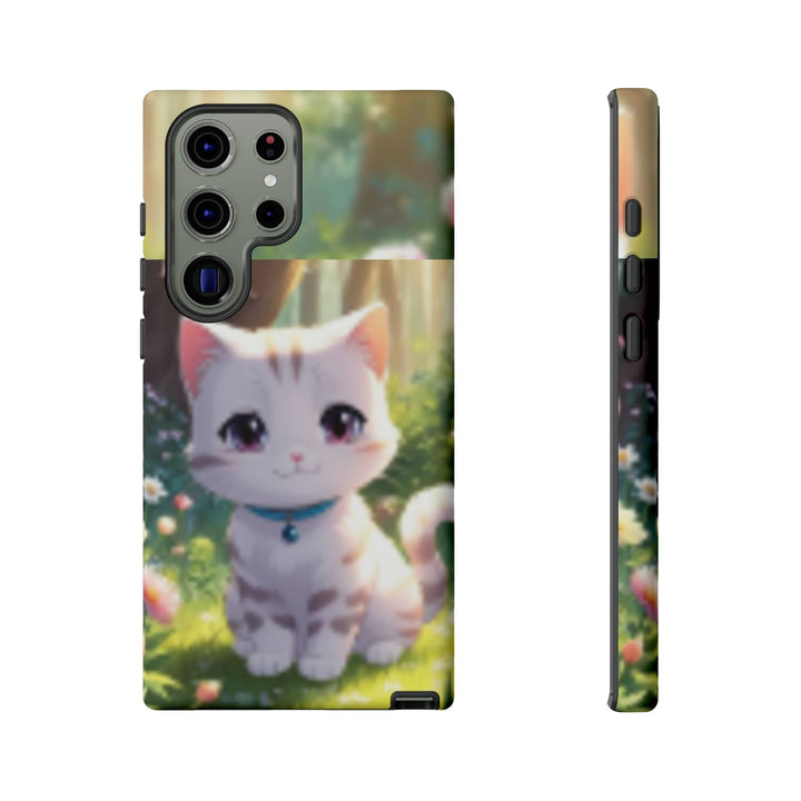Cute Ai Cat Phone Case - Tough Protection with Floral Design for Cat Lovers