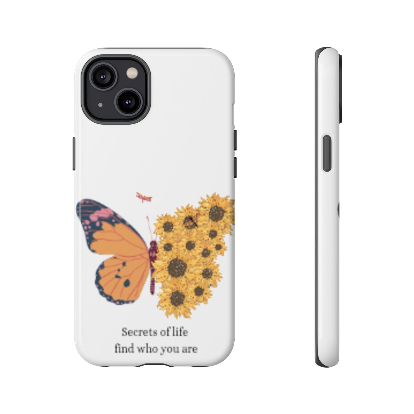 Butterfly & Sunflower Phone Case - "Secrets of Life" Design