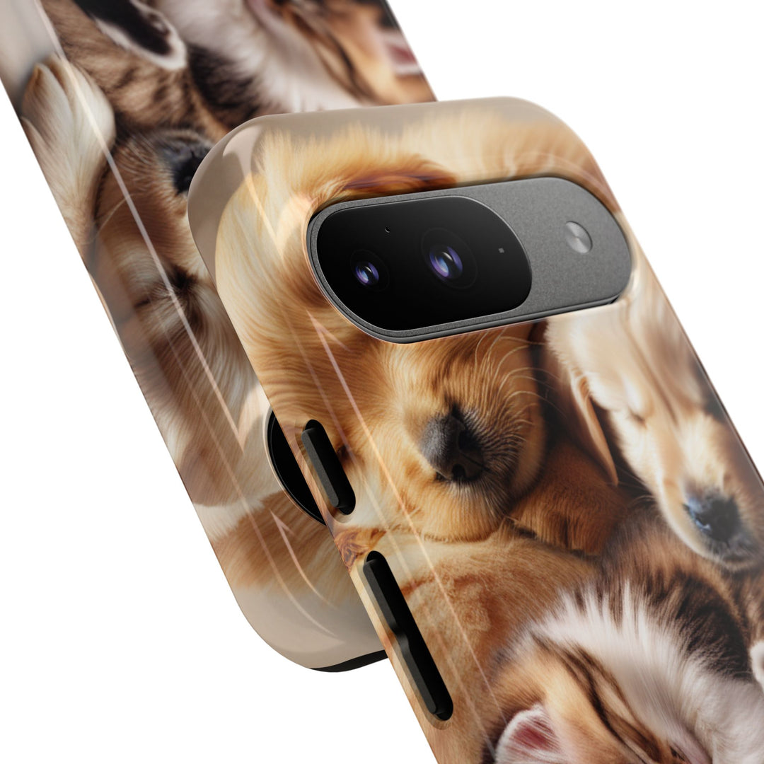 Cute Pets Phone Case - Adorable Dog and Cat Design for Animal Lovers