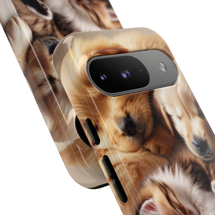 Cute Pets Phone Case - Adorable Dog and Cat Design for Animal Lovers