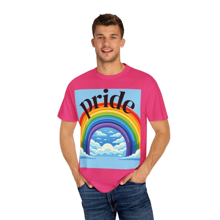 Pride Rainbow T-Shirt | Unisex Garment-Dyed Tee | LGBTQ+ Style, Casual Wear, Gift for Pride Month, Summer Fashion