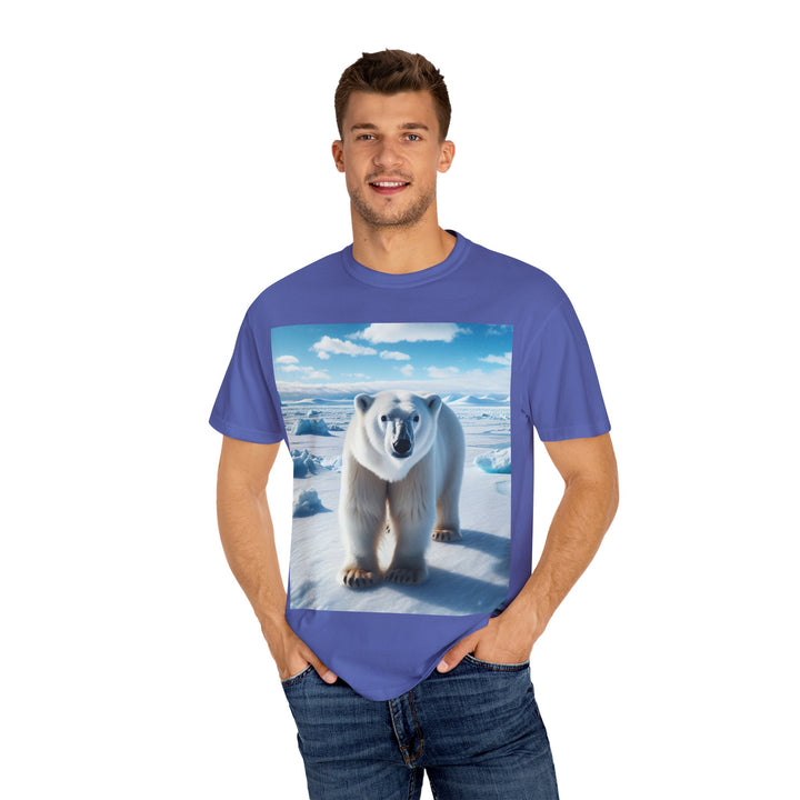 Polar Bear Graphic Unisex Garment-Dyed T-Shirt