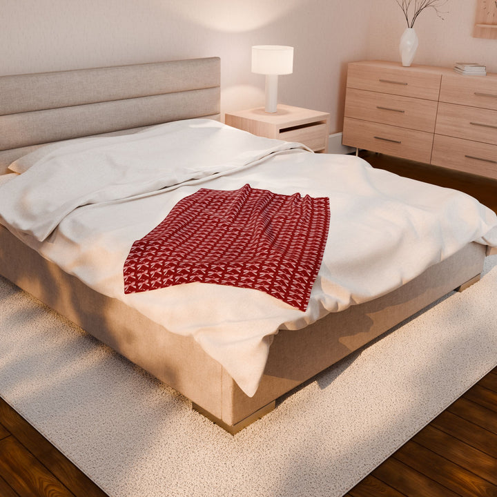 Cozy Velveteen Plush Blanket - Luxurious Warmth for Home & Holidays