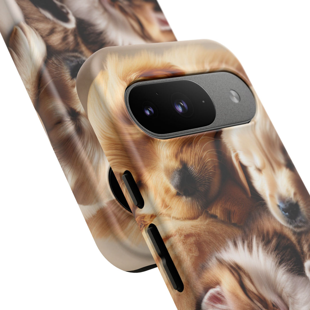 Cute Pets Phone Case - Adorable Dog and Cat Design for Animal Lovers