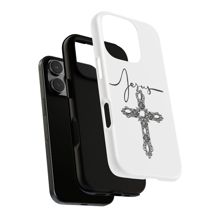 Stylish Tough Case with Jesus Design - Faith-Inspired Phone Cover, Christian Gift, Custom Phone Accessory, Unique Cell Phone Case
