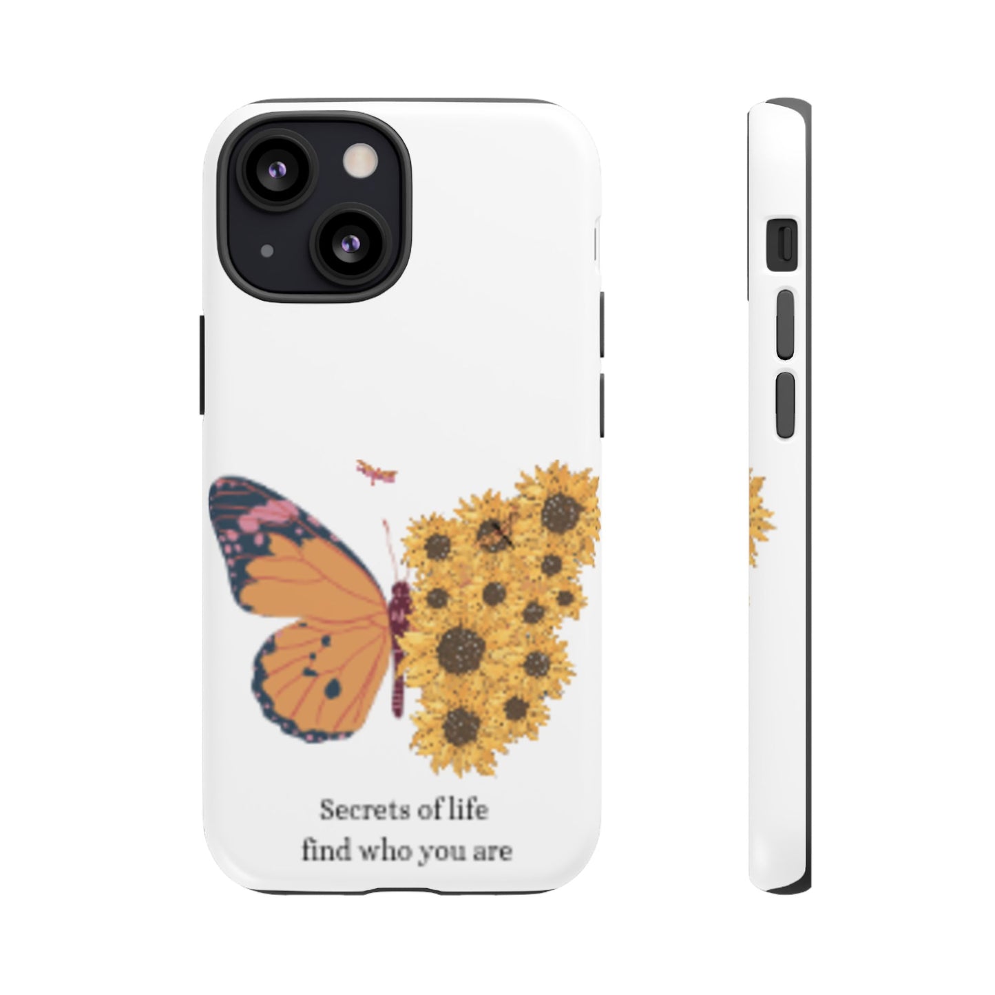 Butterfly & Sunflower Phone Case - "Secrets of Life" Design