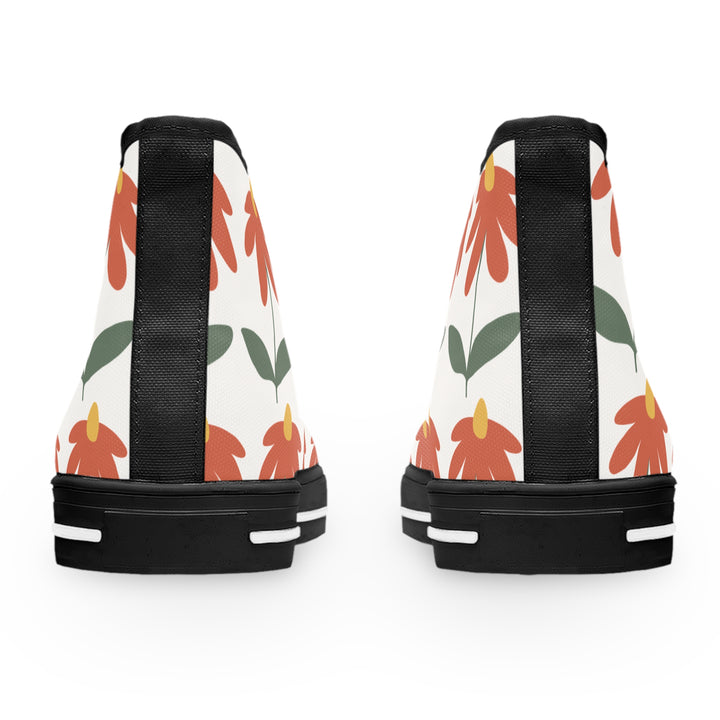 Floral Women's High Top Sneakers - Stylish & Comfortable