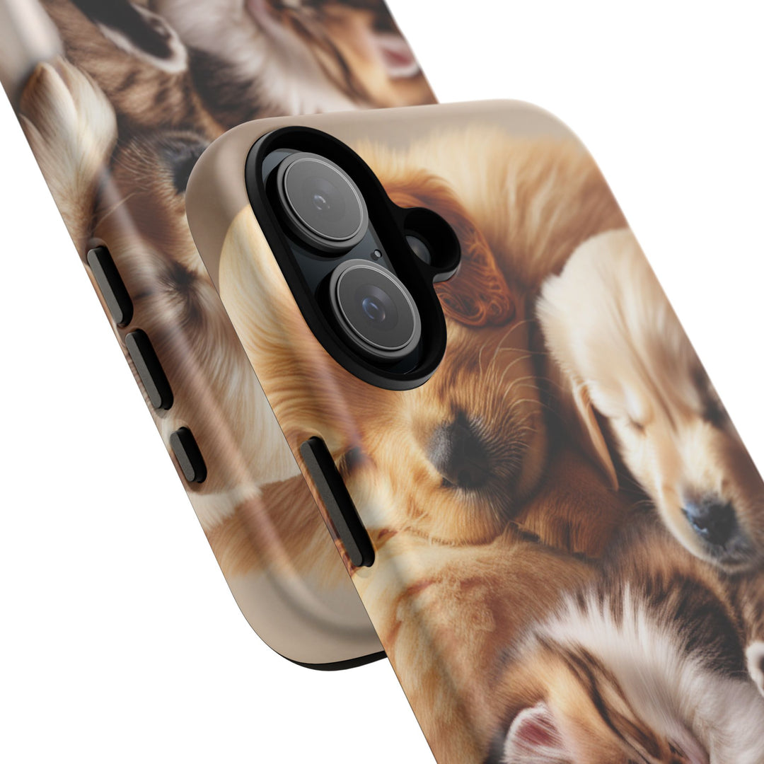 Cute Pets Phone Case - Adorable Dog and Cat Design for Animal Lovers