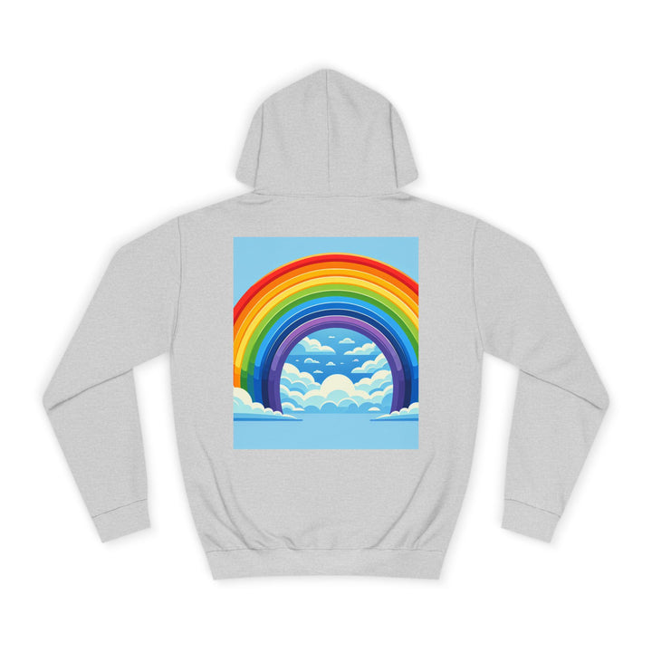 Unisex Love is Love Hoodie - Rainbow College Sweatshirt for Pride, LGBTQ+, Everyday Wear, Gift, Casual Style