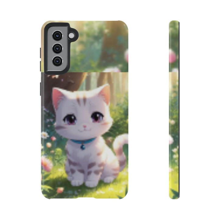 Cute Ai Cat Phone Case - Tough Protection with Floral Design for Cat Lovers